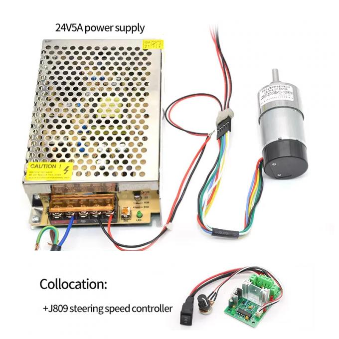 Moteur excentrique 1600rpm 37mm Hall Encoder Cap Protective de pignon à queue de couple élevé 10