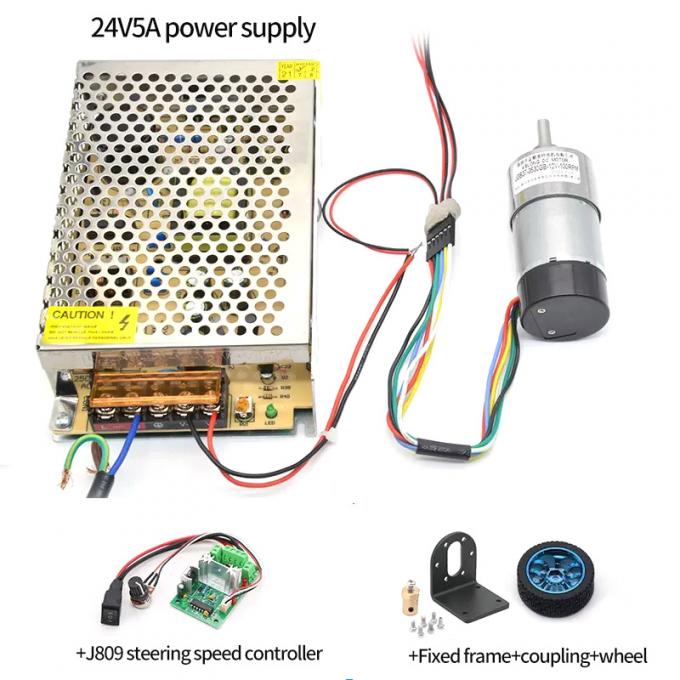 Moteur excentrique 1600rpm 37mm Hall Encoder Cap Protective de pignon à queue de couple élevé 11