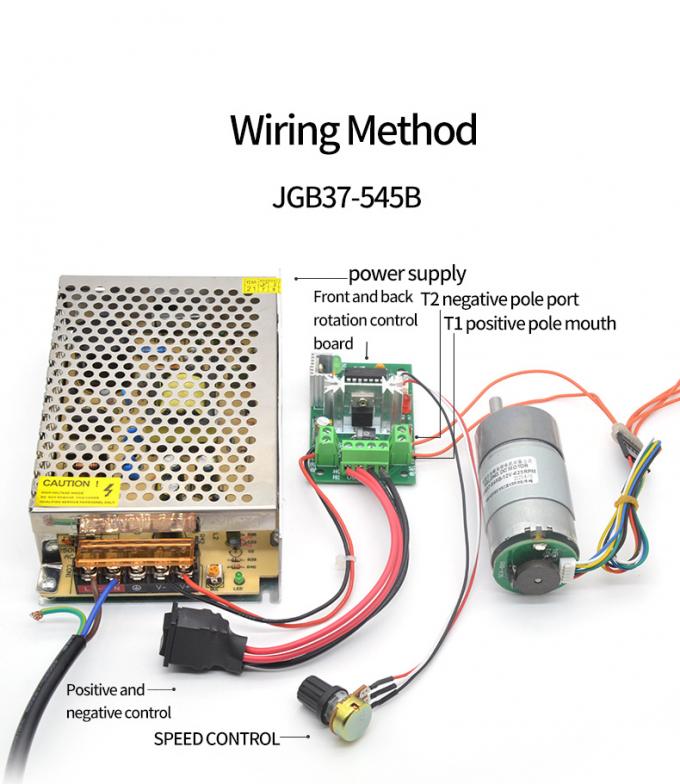 2000 C.C élevés du couple 24V de moteur de réducteur de vitesse en métal de t/mn avec l'encodeur 16