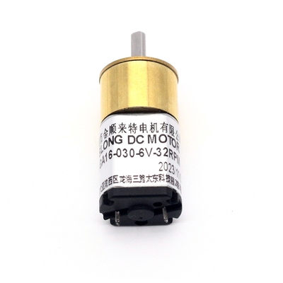 ASLONG JGA16-030 15.5mm 6V 26-800RPM moteur de réduction par brossage en courant continu moteur mini-engrenage en métal micro avec engrenage en courant continu