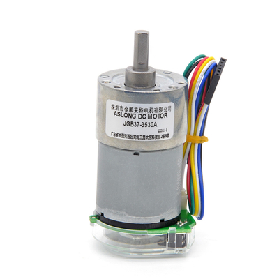 Micro moteur à basse vitesse en courant continu petit moteur 12V/24V JGB37-3530A Optoélectronique Encoder Moteur de décélération 24v moteur en courant continu Encoder