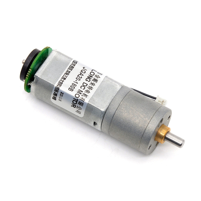 Moteur à brosse JGA20-180B 12V 21RPM 1:374 Moteur à courant continu de 12v avec encodeur Moteur à engrenages micro à courant continu avec encodeur